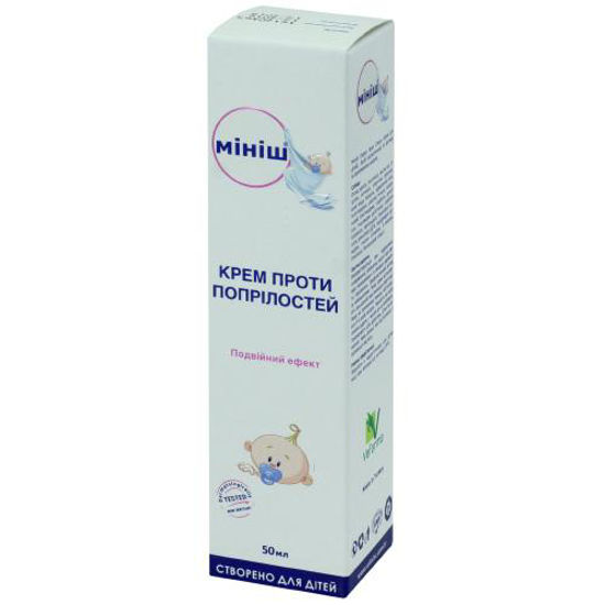 Minish (Мініш) diaper rash cream крем для дітей догляд за проблемною шкірою 50мл